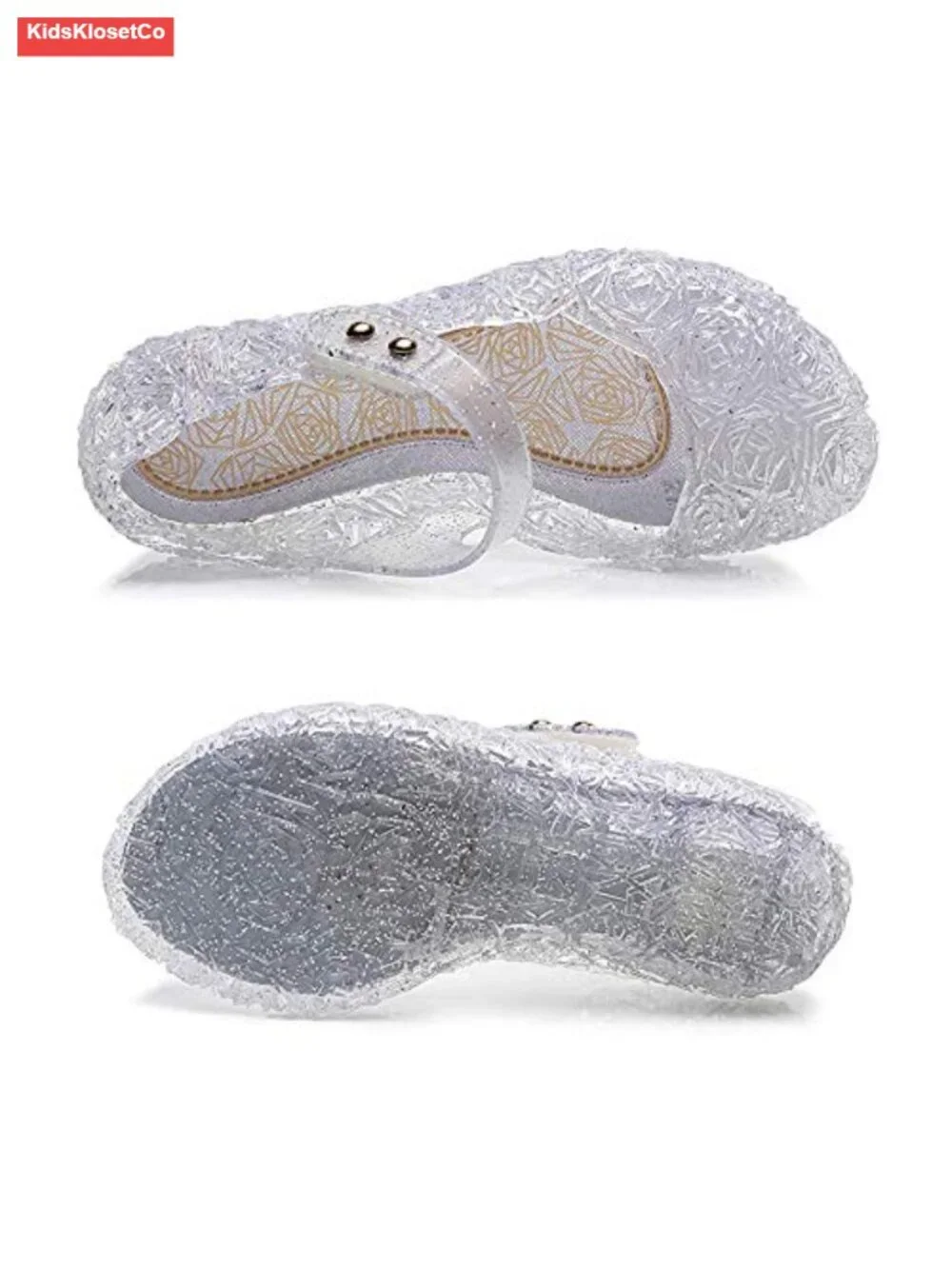 Princess Girls Jelly Sandals Mary Janes Dance Party Dress Up Cosplay Shoes